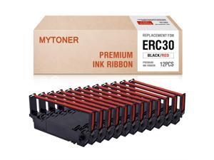 MYTONER ERC30 ERC-30 ERC 30/34/38 B/R Black/red Compatible with Ink Ribbon Cartridge for use in Epson ERC38 NK506 (12-Pack) MYTONER ERC30 ERC-30 ERC 30/34/38 B/R Black/red Compatible with Ink Ribbon Cartridge for use in Epson ERC38 NK506 (12-Pack)