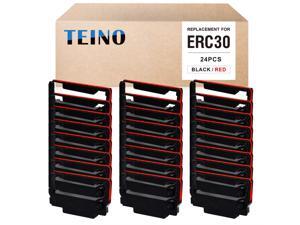 TEINO 24 Pack ERC30 ERC-30 ERC 30 34 38 B/R Compatible Ribbon Cartridge for use in ERC38 NK506 (Black Red) TEINO 24 Pack ERC30 ERC-30 ERC 30 34 38 B/R Compatible Ribbon Cartridge for use in ERC38 NK506 (Black Red)
