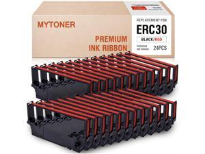 MYTONER ERC30 ERC-30 ERC 30/34/38 B/R Black/red Compatible with Ink Ribbon Cartridge for use in Epson ERC38 NK506 (24-Pack) MYTONER ERC30 ERC-30 ERC 30/34/38 B/R Black/red Compatible with Ink Ribbon Cartridge for use in Epson ERC38 NK506 (24-Pack)