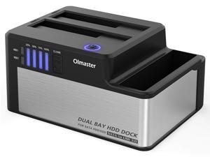 OImaster Dual Bay Sata Hard Drive Docking Station, USB 3.0 Super Speed for 2.5 and 3.5 Sata HDD SSD, Duplicator Dock UASP Supported OImaster Dual Bay Sata Hard Drive Docking Station, USB 3.0 Super Speed for 2.5 and 3.5 Sata HDD SSD, Duplicator Dock UASP Supported