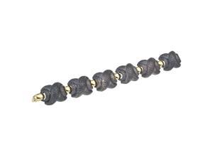 Vaid ROMA Oxidized Silver & 18K Gold Textured Cuff Vaid ROMA Oxidized Silver & 18K Gold Textured Cuff