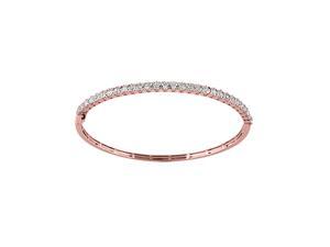 0.98CT Diamond Stack Bangle in 10K Rose Gold 0.98CT Diamond Stack Bangle in 10K Rose Gold