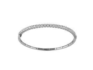 0.98CT Diamond Stack Bangle in 10K White Gold 0.98CT Diamond Stack Bangle in 10K White Gold