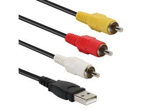 3 RCA to USB Audio/Video A/V Camcorder Adapter Cable for TV/Mac/PC 3 RCA to USB Audio/Video A/V Camcorder Adapter Cable for TV/Mac/PC