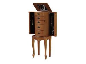 W Unlimited 4 Drawers Jewelry Armoire Oak W Unlimited 4 Drawers Jewelry Armoire Oak