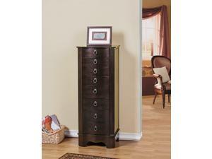 W Unlimited 7 Drawers Jewelry Armoire, Brown W Unlimited 7 Drawers Jewelry Armoire, Brown