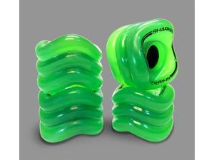 Shark Wheel Square Skateboard/Longboard Wheels (Transparent Green 70mm, 78a Wheels) Shark Wheel Square Skateboard/Longboard Wheels (Transparent Green 70mm, 78a Wheels)