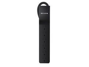 Belkin 6-Outlet Home and Office Surge Protector with 4-Foot Cord, Black (BE106000-04-BLK) Belkin 6-Outlet Home and Office Surge Protector with 4-Foot Cord, Black (BE106000-04-BLK)