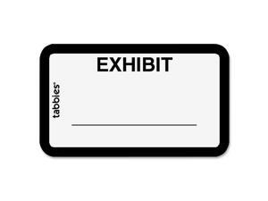 Tabbies Tabbies Color-coded Exhibit Labels
1.62" Width x 1" Length - 252 / Pack - White Tabbies Tabbies Color-coded Exhibit Labels
1.62" Width x 1" Length - 252 / Pack - White