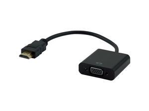 Staples 6" HDMI to VGA Adapter Black 2094887 Staples 6" HDMI to VGA Adapter Black 2094887