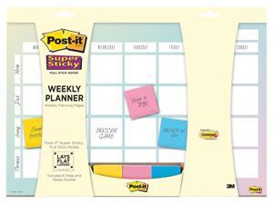 Post-it 18 x 12 Planner with Super Sticky 730-CAL-AQUA Post-it 18 x 12 Planner with Super Sticky 730-CAL-AQUA