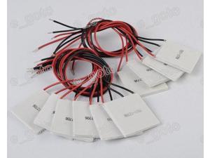 10pcs TEC1-12706 Semiconductor Thermoelectric Cooler Peltier Cooling Plate Module 12V 60W 92Wmax 40X40mm 10pcs TEC1-12706 Semiconductor Thermoelectric Cooler Peltier Cooling Plate Module 12V 60W 92Wmax 40X40mm