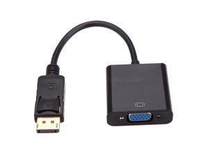 Black 1080P DP DisplayPort Male to VGA Female Converter Adapter Cable Black 1080P DP DisplayPort Male to VGA Female Converter Adapter Cable
