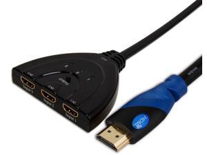 3×1 Port HDMI Switch3×1 with 3feet HDMI Pigtail Cable in ABS Black.with This Hdmi Switcher You Can Connect Dvd/stb or Other Three Input Sources to One Display (Hdtv/projector/co 3×1 Port HDMI Switch3×1 with 3feet HDMI Pigtail Cable in ABS Black.with This Hdmi Switcher You Can Connect Dvd/stb or Other Three Input Sources to One Display (Hdtv/projector/co