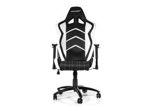 AKRacing Racing Style Gaming Chair with High Backrest, Recliner, Swivel, Tilt, Rocker and Seat Height Adjustment Mechanisms - White PU Leather AKRacing Racing Style Gaming Chair with High Backrest, Recliner, Swivel, Tilt, Rocker and Seat Height Adjustment Mechanisms - White PU Leather