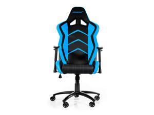 AKRacing Racing Style Gaming Chair with High Backrest, Recliner, Swivel, Tilt, Rocker and Seat Height Adjustment Mechanisms - Blue PU Leather AKRacing Racing Style Gaming Chair with High Backrest, Recliner, Swivel, Tilt, Rocker and Seat Height Adjustment Mechanisms - Blue PU Leather