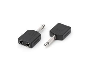 4PCS Stereo Audio Jack Plug Adapter Single Male to Female 6.35mm Dual Mono Stereo Jack Headphone Microphone Y Splitter Converter 4PCS Stereo Audio Jack Plug Adapter Single Male to Female 6.35mm Dual Mono Stereo Jack Headphone Microphone Y Splitter Converter