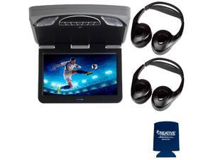 Audiovox Overhead Mobile Video MTGBAVX13 13.3" High Def System with DVD and HDMI with 2 pair of headphones Audiovox Overhead Mobile Video MTGBAVX13 13.3" High Def System with DVD and HDMI with 2 pair of headphones