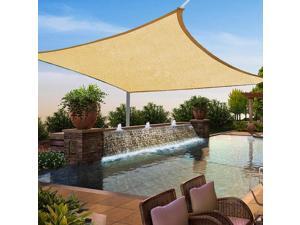 12'x12' Square Sun Shade Sail UV Blocking Canopy Outdoor Patio Lawn w/ Free Rope 12'x12' Square Sun Shade Sail UV Blocking Canopy Outdoor Patio Lawn w/ Free Rope