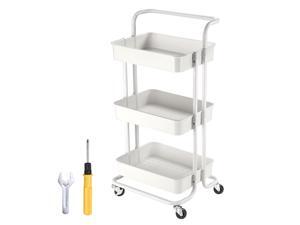 3 Tiers Rolling Utility Cart Mobile Organizer Kitchen Basket Storage Trolley Shelves With Wheels 3 Tiers Rolling Utility Cart Mobile Organizer Kitchen Basket Storage Trolley Shelves With Wheels