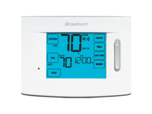 Braeburn Low Voltage WiFi Thermostat, Stages Cool 2, Stages Heat 3 White 7320 Braeburn Low Voltage WiFi Thermostat, Stages Cool 2, Stages Heat 3 White 7320