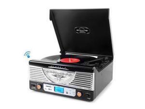 Retro Vintage Classic Style Bluetooth Turntable Vinyl Record Player with USB/MP3 Computer Recording (Black) Retro Vintage Classic Style Bluetooth Turntable Vinyl Record Player with USB/MP3 Computer Recording (Black)