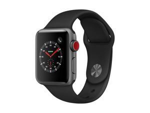 Apple Watch Series 3 (GPS + Cellular, 38mm) - Space Gray Aluminium Case with Black Sport Band MTGH2LL/A Apple Watch Series 3 (GPS + Cellular, 38mm) - Space Gray Aluminium Case with Black Sport Band MTGH2LL/A