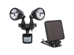 MAXSA Innovations 44215 Solar-Powered Dual-Head LED Security Spotlight (Black) MAXSA Innovations 44215 Solar-Powered Dual-Head LED Security Spotlight (Black)