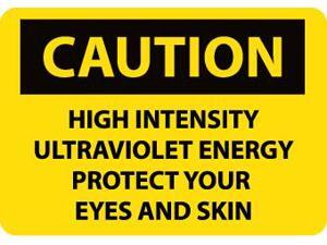 NMC C518AB-CAUTION, HIGH INTENSITY ULTRAVIOLET ENERGY PROTECT YOUR EYES AND SKIN, 10X14, .040 ALUM (1 EACH) NMC C518AB-CAUTION, HIGH INTENSITY ULTRAVIOLET ENERGY PROTECT YOUR EYES AND SKIN, 10X14, .040 ALUM (1 EACH)