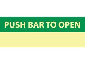 NMC GL316P-PUSH BAR TO OPEN, 5X14, PS GLOW (1 EACH) NMC GL316P-PUSH BAR TO OPEN, 5X14, PS GLOW (1 EACH)