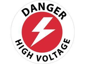 NMC WFS23-FLOOR SIGN, WALK ON, DANGER HIGH VOLTAGE, 17 DIA, PS VINYL (1 EACH) NMC WFS23-FLOOR SIGN, WALK ON, DANGER HIGH VOLTAGE, 17 DIA, PS VINYL (1 EACH)