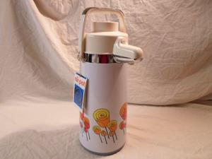 New! Vintage Air Pot Carafe Thermos Glass 64 Oz 2 Qt 2L Pump Coffee Tulip Flower New! Vintage Air Pot Carafe Thermos Glass 64 Oz 2 Qt 2L Pump Coffee Tulip Flower