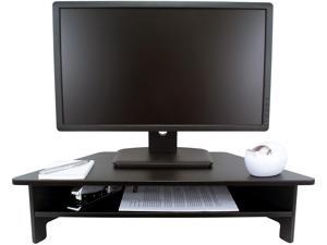 Victor DC050 High Rise Monitor Stand, Raises Monitor to Ergonomic Level, Sturdy Wood Construction, Corner Shelf, Compatible with DC100 & DC200, Black Victor DC050 High Rise Monitor Stand, Raises Monitor to Ergonomic Level, Sturdy Wood Construction, Corner Shelf, Compatible with DC100 & DC200, Black