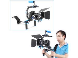 Neewer Professional DSLR Rig Set Movie Kit Film Making System for All DSLR Cameras and Video Camcorders - Shoulder Mount + Follow Focus + Matte Box + C-shaped Bracket + Top Handle Neewer Professional DSLR Rig Set Movie Kit Film Making System for All DSLR Cameras and Video Camcorders - Shoulder Mount + Follow Focus + Matte Box + C-shaped Bracket + Top Handle