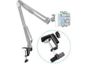 Neewer® Heavy-duty Metal Table Mounting Clamp for Microphone Suspension Boom Scissor Arm Stand Holder with an Adjustable Positioning Screw, Fits up to 1.97"/5cm Desktop Thickness--Black Neewer® Heavy-duty Metal Table Mounting Clamp for Microphone Suspension Boom Scissor Arm Stand Holder with an Adjustable Positioning Screw, Fits up to 1.97"/5cm Desktop Thickness--Black
