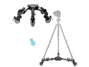 Neewer Professional Aluminum Alloy 400mm/15.7inch Extendable Adjustable Tripod Dolly with Rubber Wheels for DSLR Camera Camcorder Photography Photo Movie Film Video Making Neewer Professional Aluminum Alloy 400mm/15.7inch Extendable Adjustable Tripod Dolly with Rubber Wheels for DSLR Camera Camcorder Photography Photo Movie Film Video Making
