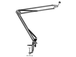 Neewer Microphone Adjustable Suspension Boom Scissor Arm Stand with Desktop Table Mounting Clamp for Samson Blue Snowball SM7 AT2020, Max Load Capacity 2.2 pounds/1 kilogram (Black) Neewer Microphone Adjustable Suspension Boom Scissor Arm Stand with Desktop Table Mounting Clamp for Samson Blue Snowball SM7 AT2020, Max Load Capacity 2.2 pounds/1 kilogram (Black)