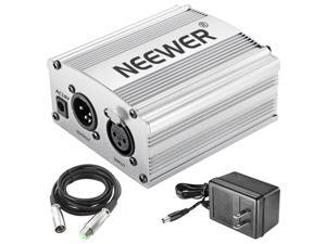 Neewer Phantom Power Kit includes:1-Channel 48V Phantom Power Supply with Adapter and XLR Audio Cable for Any Condenser Microphone Music Recording Equipment (Silver) Neewer Phantom Power Kit includes:1-Channel 48V Phantom Power Supply with Adapter and XLR Audio Cable for Any Condenser Microphone Music Recording Equipment (Silver)
