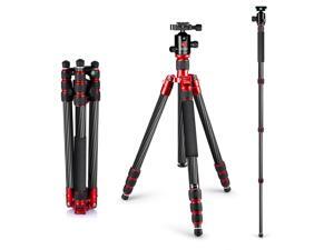 Neewer Carbon Fiber 63"/160cm Tripod Monopod with 360 Degree Ball Head,1/4"Quick Shoe Plate,and Bubble Level Including Carrying Bag for DSLR Camera,Video Camcorder,Load Capacity 33lbs/15kg Neewer Carbon Fiber 63"/160cm Tripod Monopod with 360 Degree Ball Head,1/4"Quick Shoe Plate,and Bubble Level Including Carrying Bag for DSLR Camera,Video Camcorder,Load Capacity 33lbs/15kg