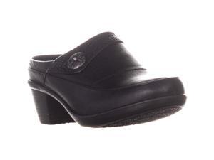Easy Street Journey Block Heel Mules, Black Emboss, 10 W US Easy Street Journey Block Heel Mules, Black Emboss, 10 W US