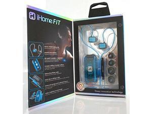 iHome iB12 Earphone - Stereo - Black, Blue - Mini-phone - Wired - Earbud, Over-the-ear - Binaural - In-ear iHome iB12 Earphone - Stereo - Black, Blue - Mini-phone - Wired - Earbud, Over-the-ear - Binaural - In-ear
