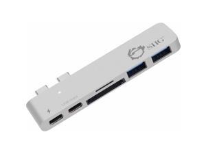 SIIG Thunderbolt 3 USB-C Hub with Card Reader & PD Adapter - Silver SIIG Thunderbolt 3 USB-C Hub with Card Reader & PD Adapter - Silver