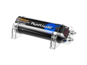 New Planet Audio Pcblk20 2.0 Farad Capacitor Cap Digital Colt Meter Black New Planet Audio Pcblk20 2.0 Farad Capacitor Cap Digital Colt Meter Black