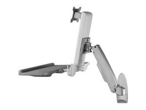 Amer Mounts AMR1AWS: Full Solution Sit-Stand Computer Workstation Wall Mount for Flat Panel LCD/LED Monitor Displays, and Keyboard/Mouse Amer Mounts AMR1AWS: Full Solution Sit-Stand Computer Workstation Wall Mount for Flat Panel LCD/LED Monitor Displays, and Keyboard/Mouse