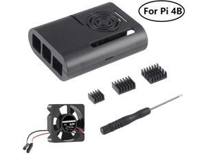 UMLIFE Raspberry Pi 4 Case, Raspberry Pi 4b Case with Cooling Fan and Heat Sink Heatsinks for Raspberry Pi 4 Model B, Pi 4B, Pi 4 UMLIFE Raspberry Pi 4 Case, Raspberry Pi 4b Case with Cooling Fan and Heat Sink Heatsinks for Raspberry Pi 4 Model B, Pi 4B, Pi 4