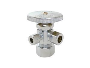 Ez-Flo 04353LF Eastman 5/8" X 3/8" X 3/8" Comp Dual Outlet Stop Valve Chrome Ez-Flo 04353LF Eastman 5/8" X 3/8" X 3/8" Comp Dual Outlet Stop Valve Chrome