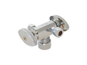 Ez-Flo 04352LF Eastman 5/8" Comp X 3/8" Dual Outlet Dual Handle Stop Valve Chrom Ez-Flo 04352LF Eastman 5/8" Comp X 3/8" Dual Outlet Dual Handle Stop Valve Chrom