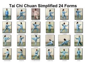 Tai Chi Chuan 24 Forms Poster 24x36 Tai Chi Chuan 24 Forms Poster 24x36