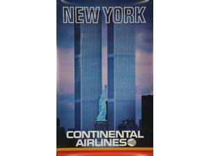 Continental Airlines Ny Twin Towers Poster 24in x36in Continental Airlines Ny Twin Towers Poster 24in x36in