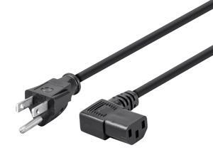 Monoprice 6ft 16AWG Power Cord w/ 3 Conductor PC Power Connector Socket, 13A (NEMA 5-15P to Right Angle IEC-320-C13) Monoprice 6ft 16AWG Power Cord w/ 3 Conductor PC Power Connector Socket, 13A (NEMA 5-15P to Right Angle IEC-320-C13)